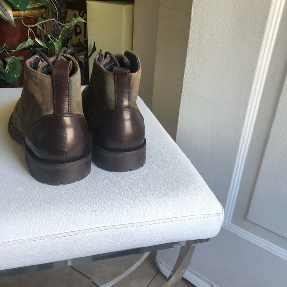 Mark Nason ithica camo leather lace-up boots 11 - Picture 9 of 15